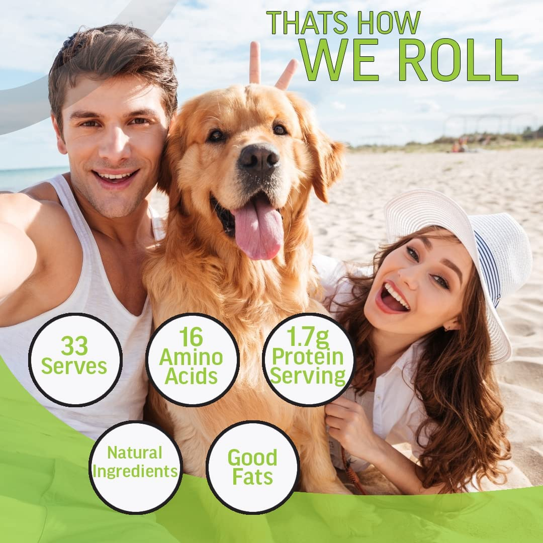 Pet Beef Bone Broth Powder - Protein, Amino Acid Profile. Improve Gut, Joint and Bone Health. Helps Maintain Muscle and Immunity, 100 Grams