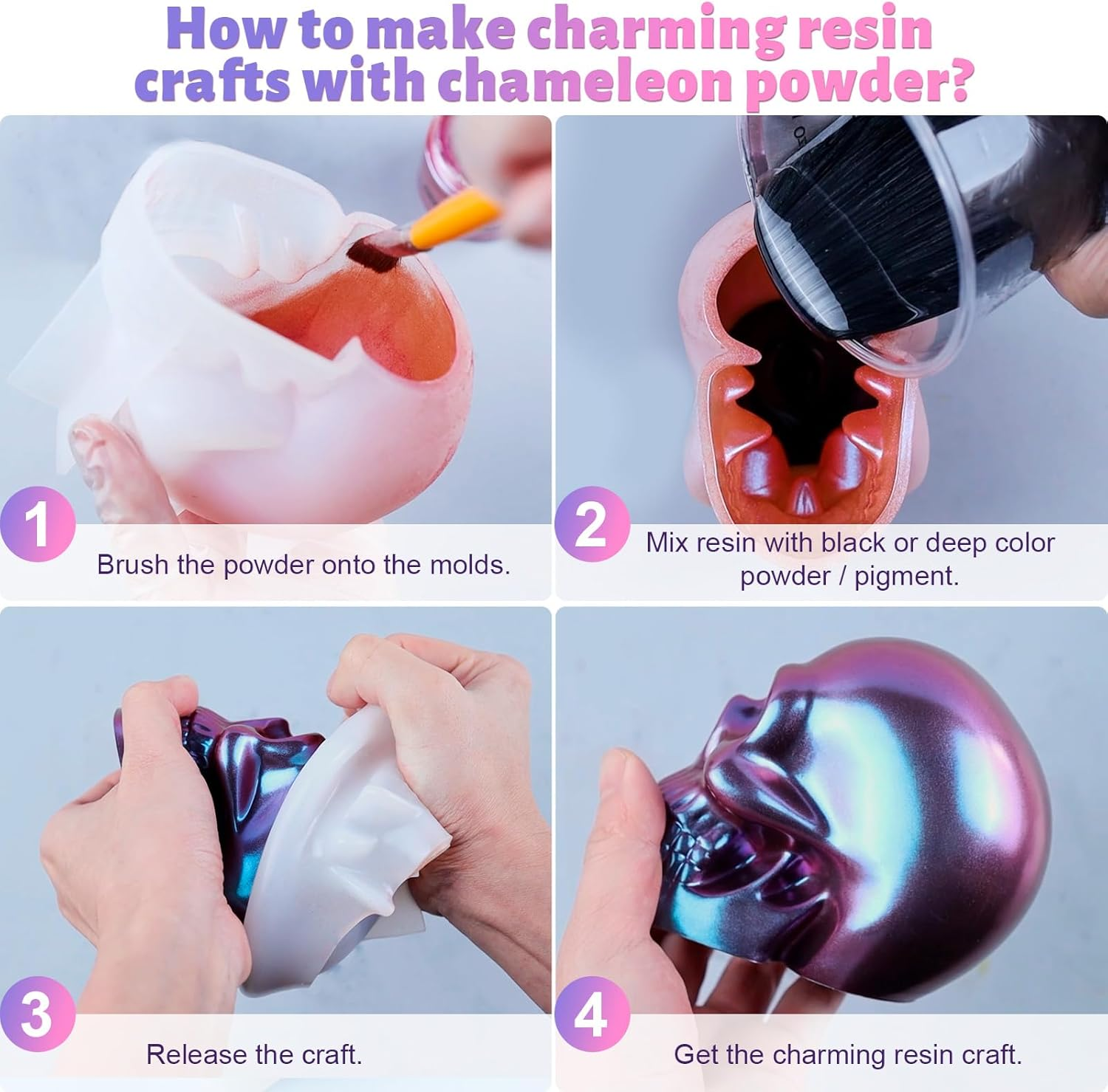 LET'S RESIN 10 Color Chameleon Powder image number 4