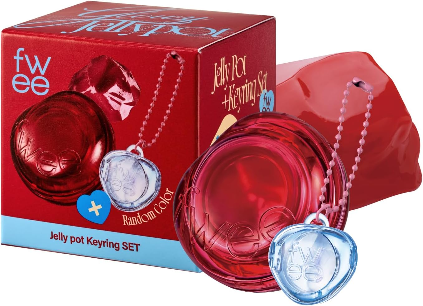 FWEE - Lip & Cheek Glowy Jelly Pot JC02 Mellow Mango + Keyring 4G