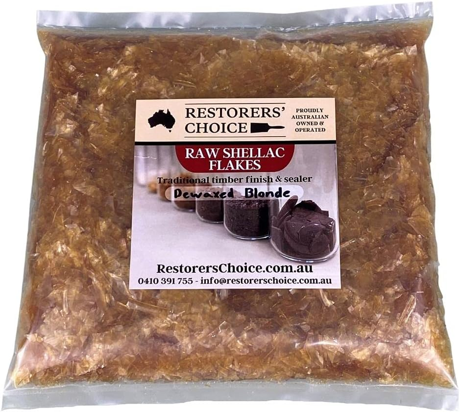 Dewaxed Blonde Shellac Flakes - French Polish, 100G image number 1