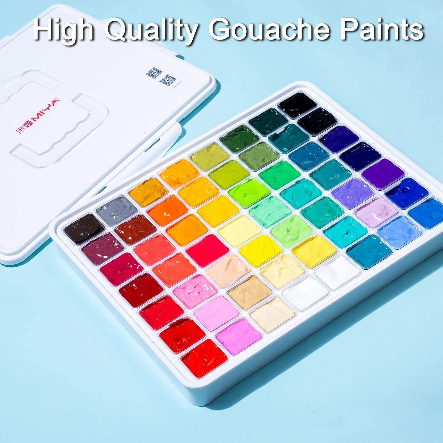 AOOK MIYA Gouache Paint Set, 56 Colors X 30 ML (56 Colors)