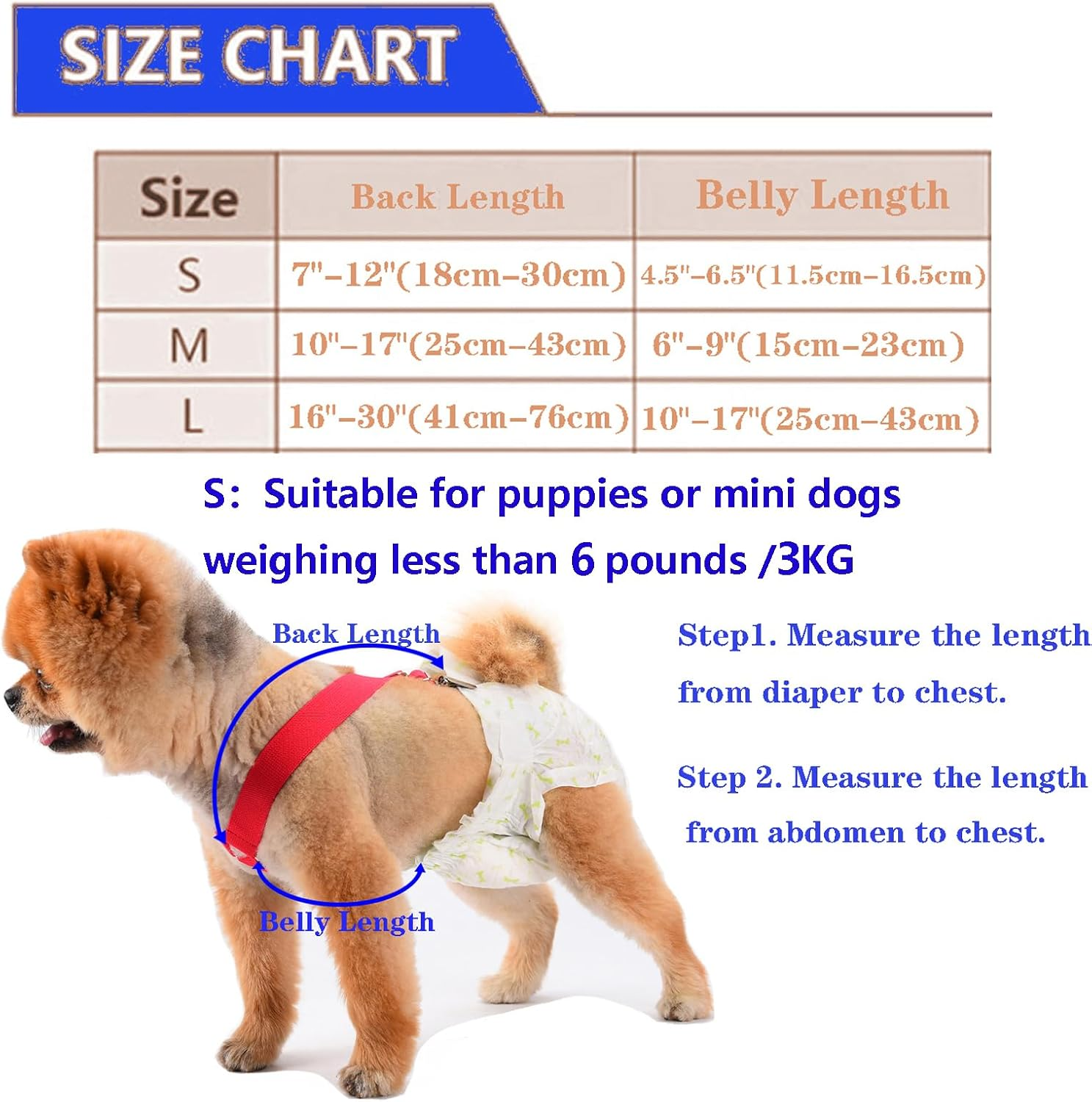 4 Pcs Dog Diaper Suspenders | Cat Suspenders | Female Male Dog Skirt Dress & Diaper Keeper | for Small Medium and Large Dogs image number 4