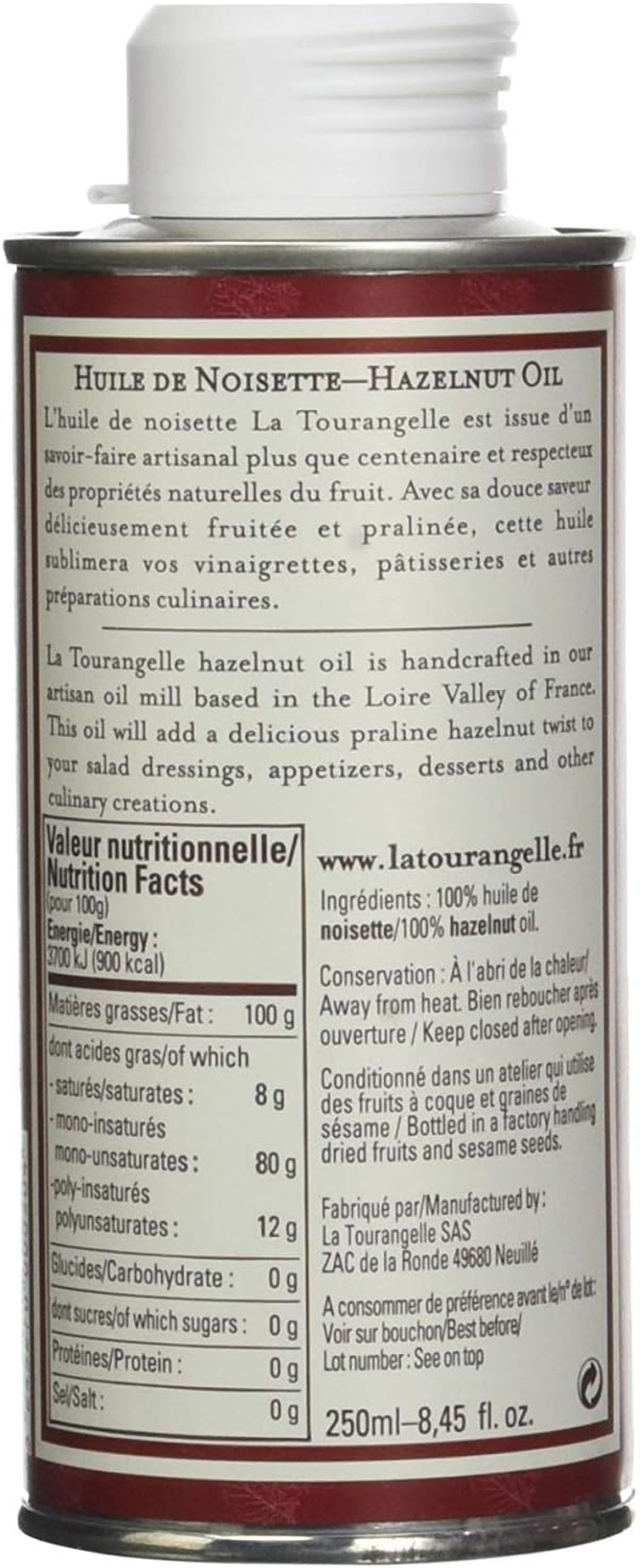 La Tourangelle Hazelnut Oil, 250 Ml image number 2