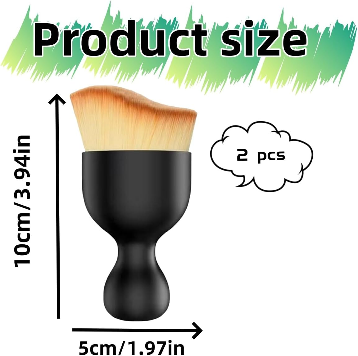 2Pcs Car Interior Dust Sweeping Soft Brush,Curved Design Car Detailing Brushes,Soft Bristle Cleaning Dusting Brush, Car Interior Cleaning Tool for Auto Dashboard, Air Vent, Leather, Computer image number 4