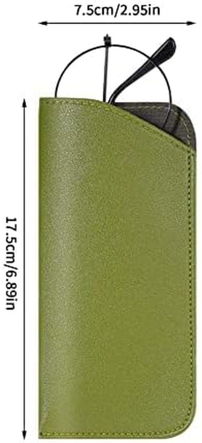 Soft Glasses Cases, 4 Colors Leather Sunglasses Pouch Anti-Scratch Eyeglasses Case Spectacles Bag for Women Men Kids 4 Pack image number 1