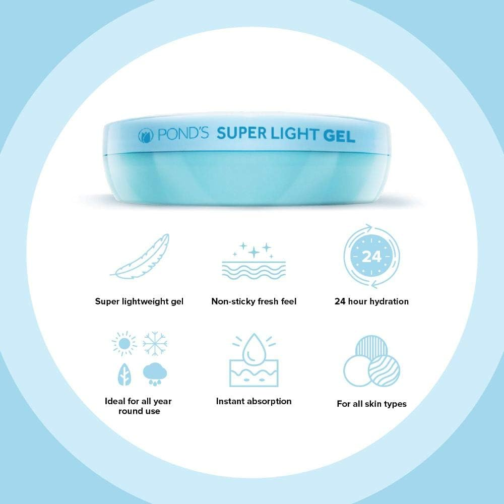 POND'S Super Light Gel Oil Free Moisturiser, 25 G image number 1