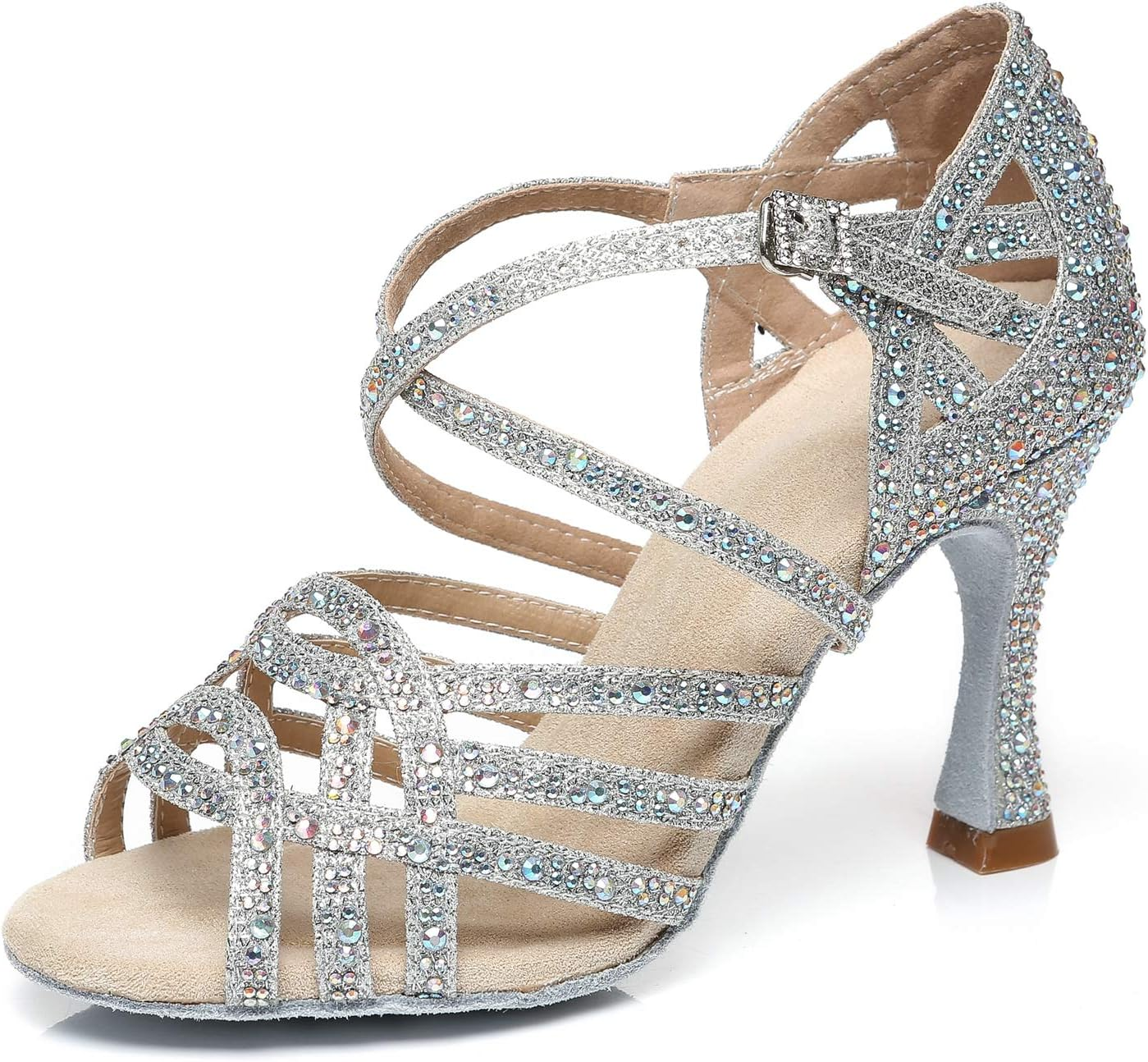 Women'S Dance Shoes Dance Shoes Latin Salsa Glitter image number 3