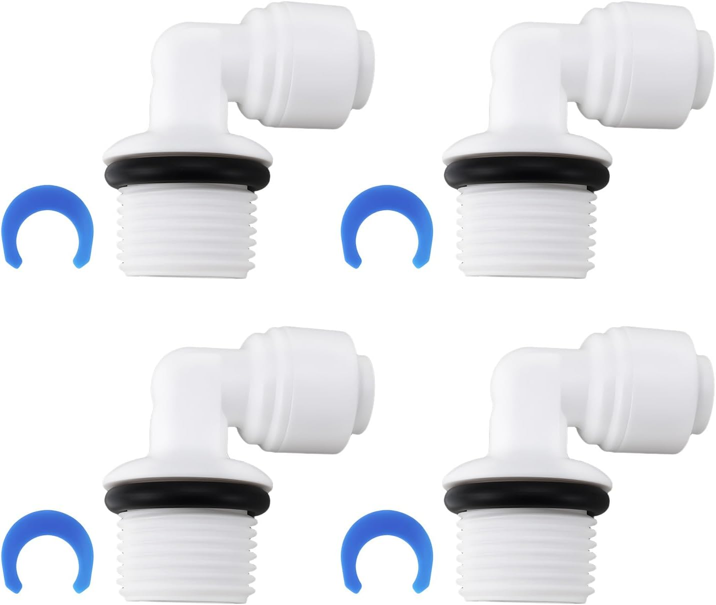LT Easiyl 4X 90 Quick Connect Elbow 1/4" - 3/8" AG with O-Ring for 6.5 Mm Hose Reverse Osmosis Water Filter image number 5