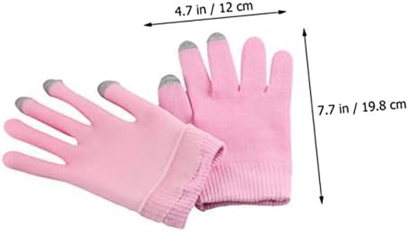 2 Pairs Moisturizing Gloves for Women,Eczema Beauty Spa Night Gloves, Hand Essential Oil Care for Dry Cracked Hands Overnight Use image number 1