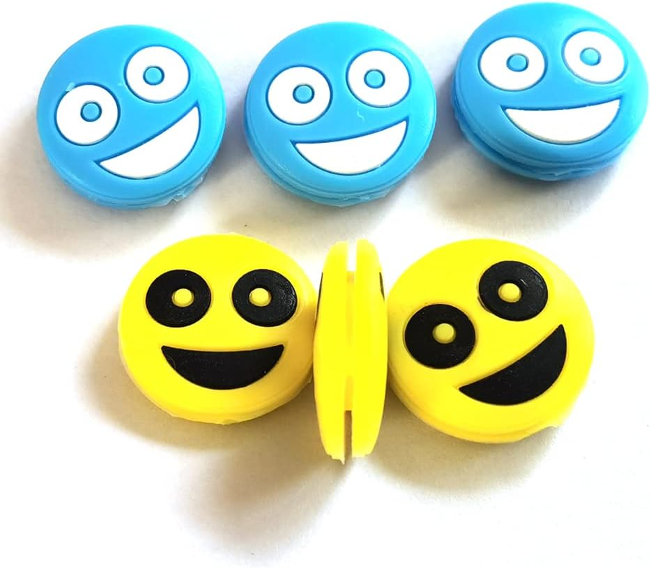 Gloperti Tennis Vibration Dampener-Set of 12-Shock Absorber for Tennis Strings,Premium-Durable & Long-Lasting Different Design on Both Sides image number 6