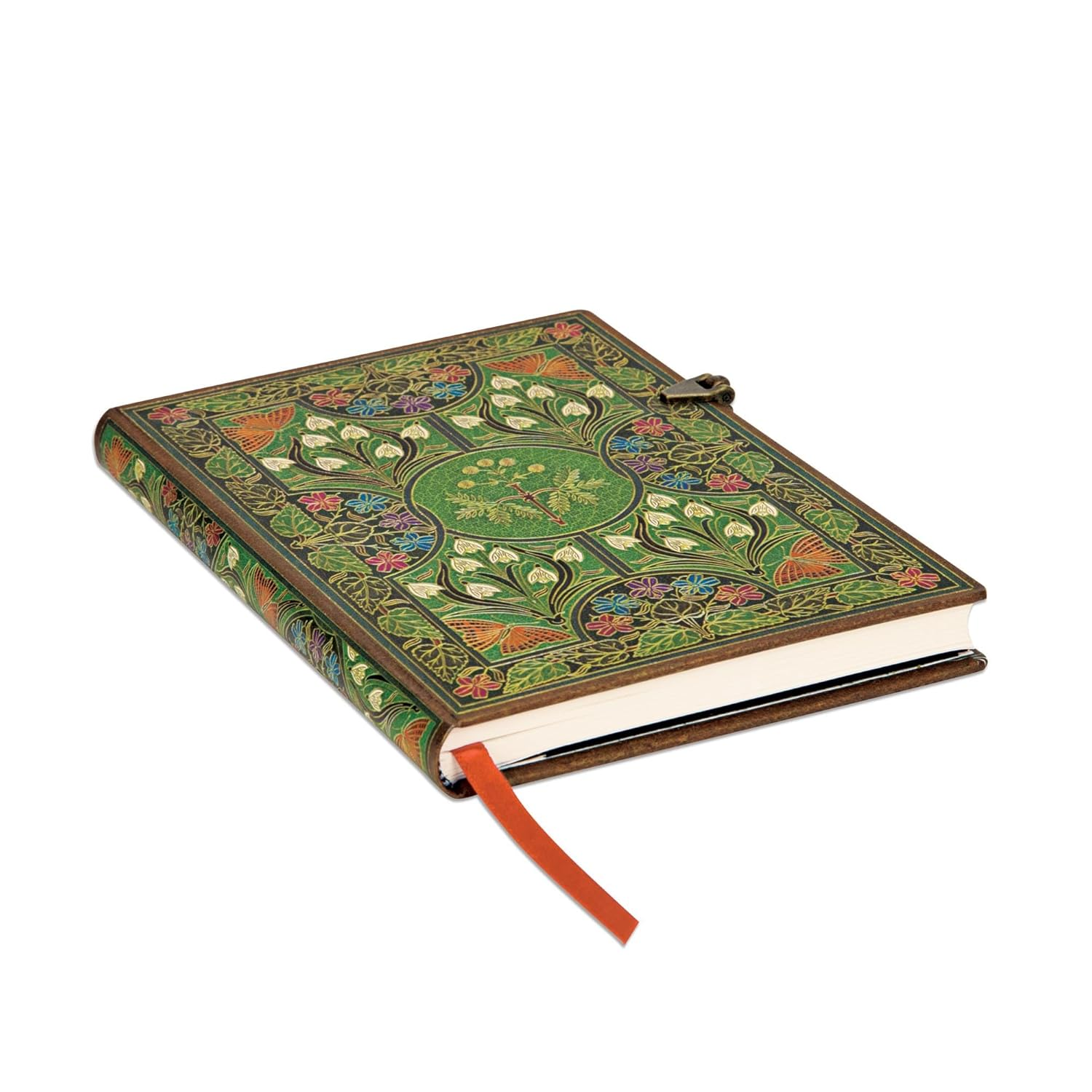 Poetry in Bloom Midi Lined Journal (Clasp Closure) image number 1