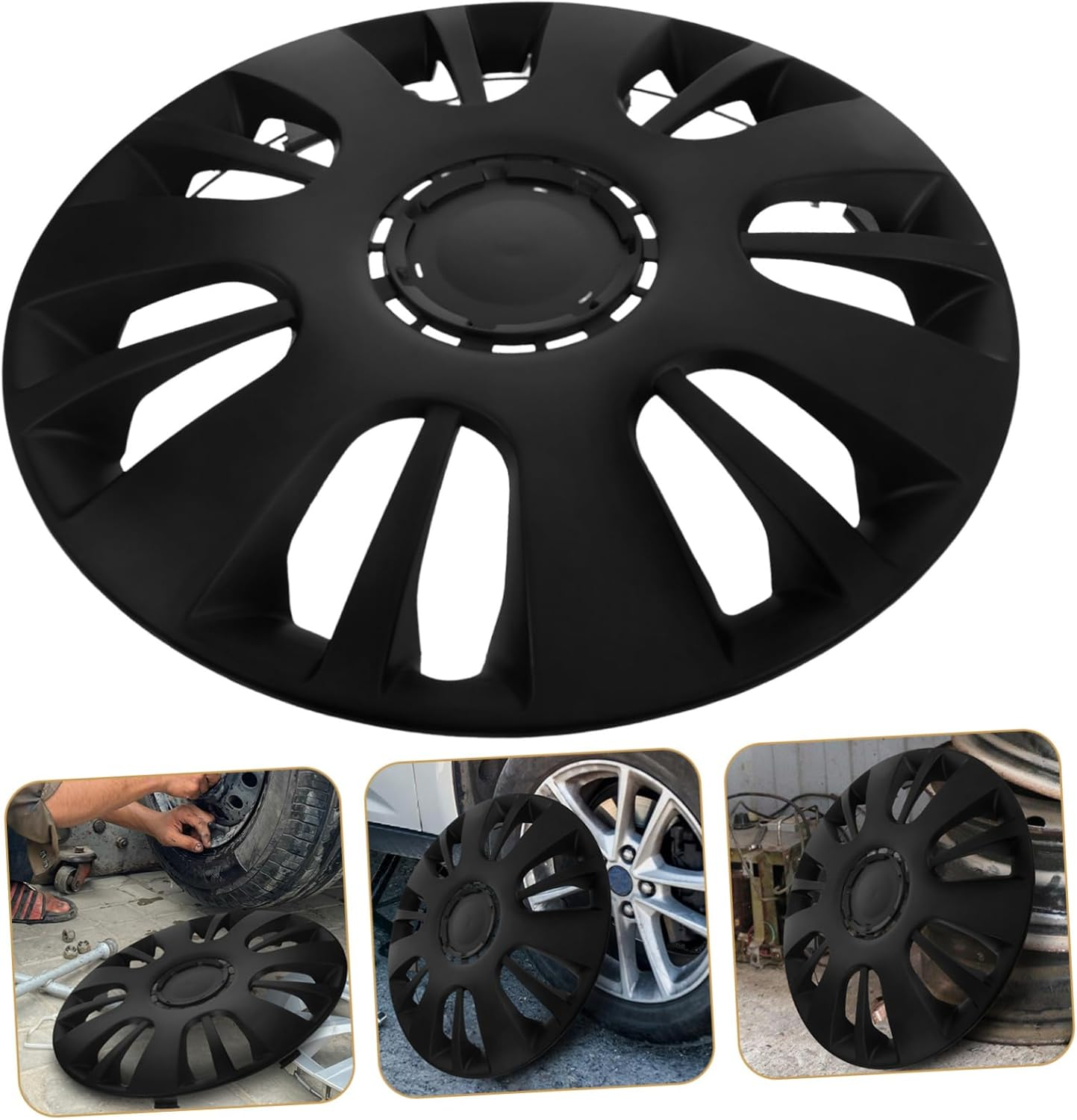 GRIRIW Wheel Rim Covers Decorative Hubcaps for Car Accessories Automotive Hub Covers Hubcaps image number 4