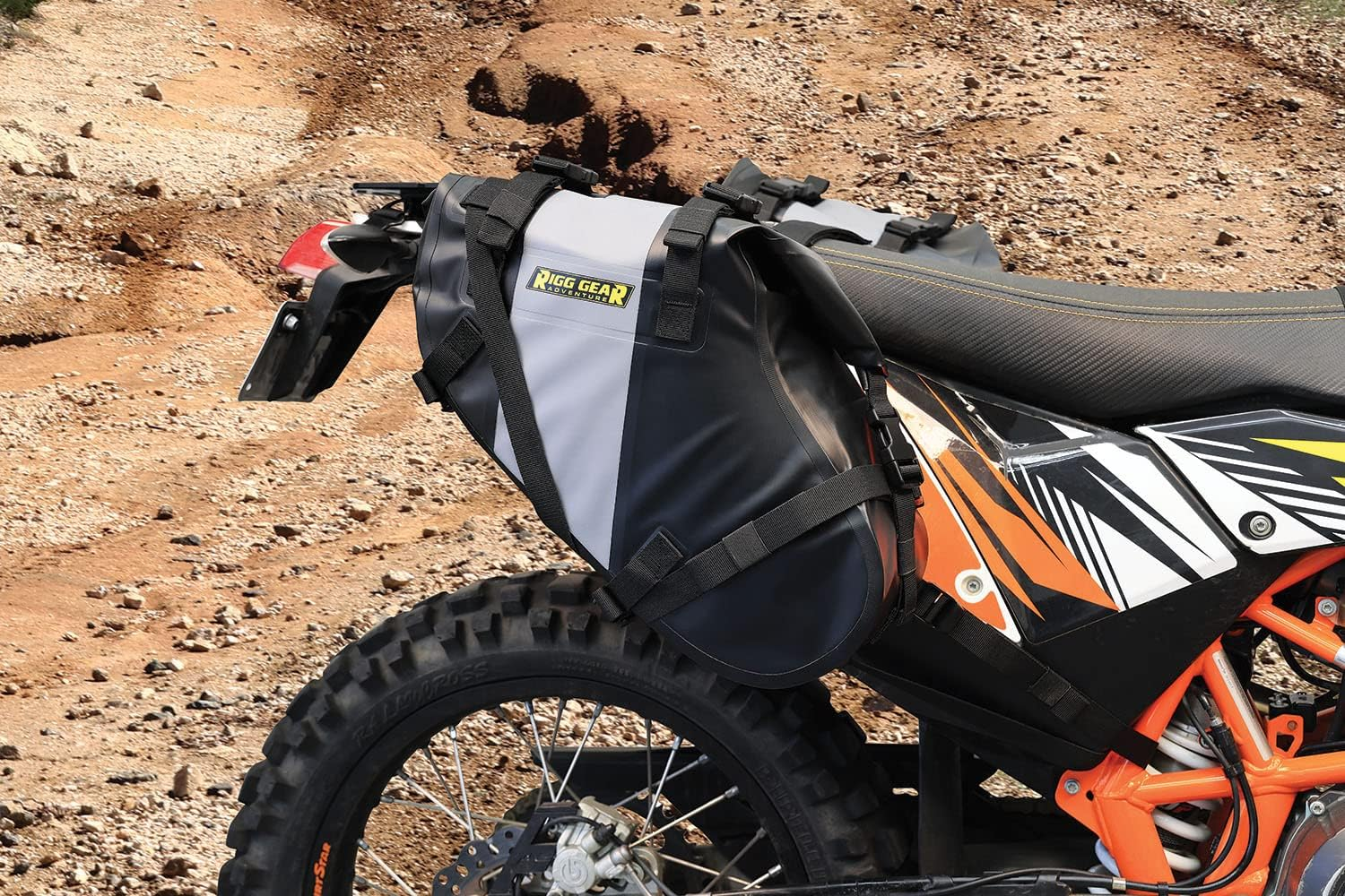 Nelson-Rigg Waterproof Rackless Hurricane Dual Sport Saddlebags. Lightweight, Soft Sided, Fits Most Dual Sport/Enduro KTM Honda Yamaha & Suzuki Models. 14L per Side image number 2