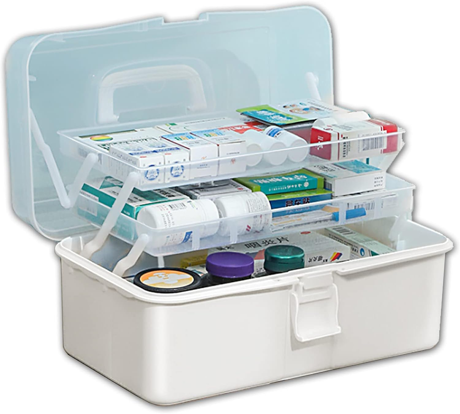 JR Joyreap 3Layer Large Portable First Aid Kit Emergency Medical Storage Box Medicine Organizer image number 4