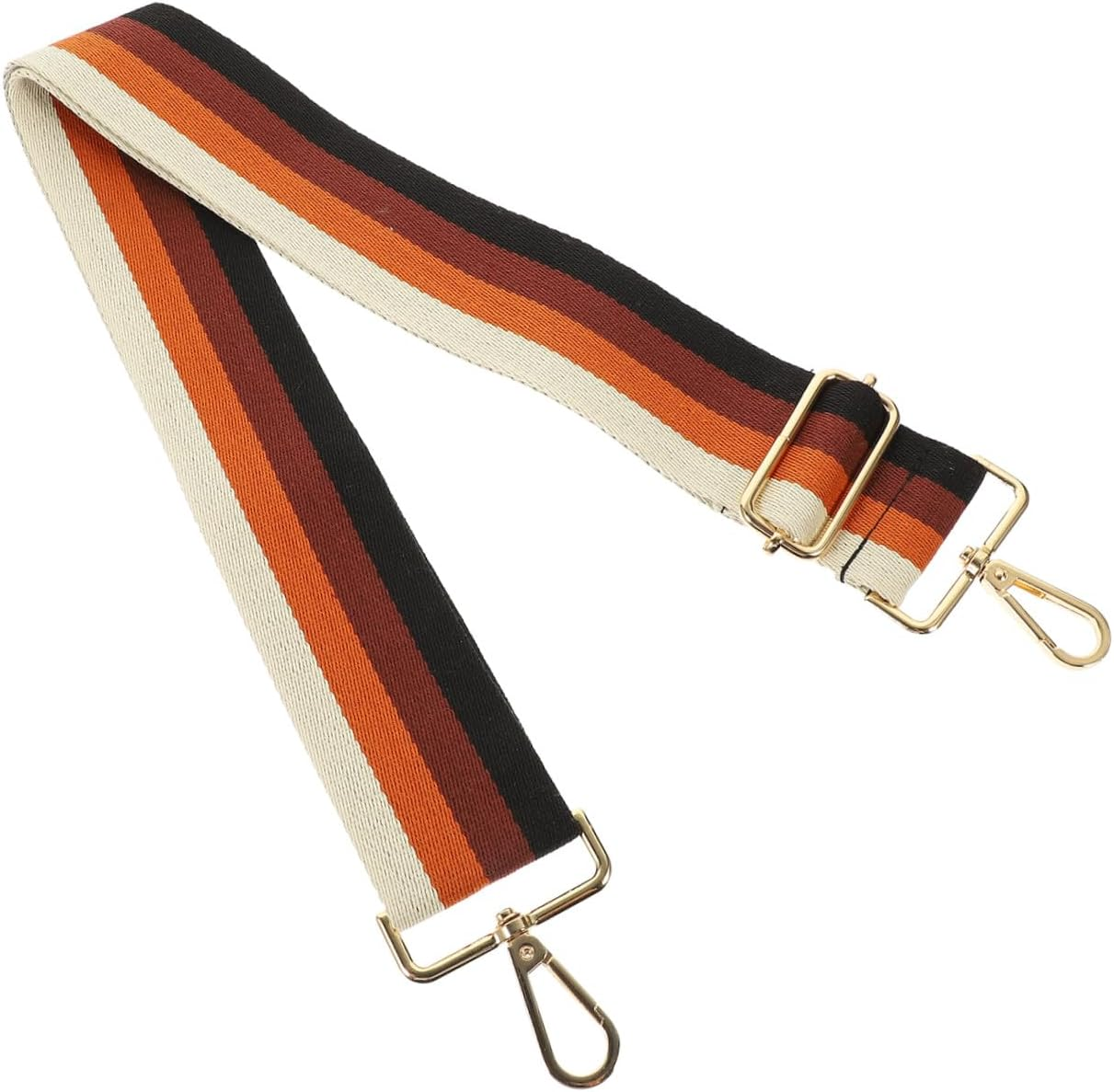 KONTONTY Wide Shoulder Bag Cotton Cloth Tote Adjustable Strap Replacement for Travel Bags for Women image number 5