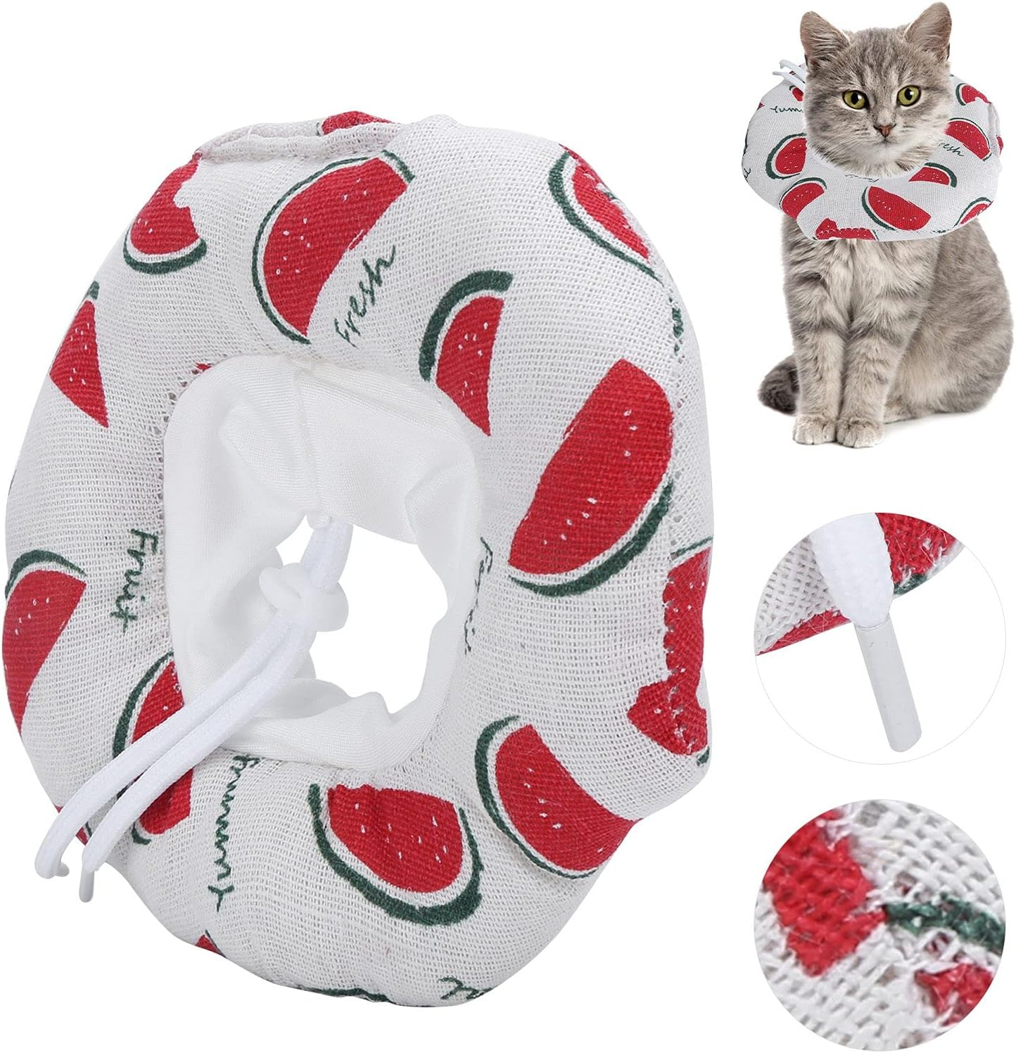 Cat Recovery Collar, Adjustable and Soft Cat Elizabethan Protect Collar, Cat Protection Collar Cat Healing Protective Cone Pet Cone Collar for Cats and Dogs (M Recommended For