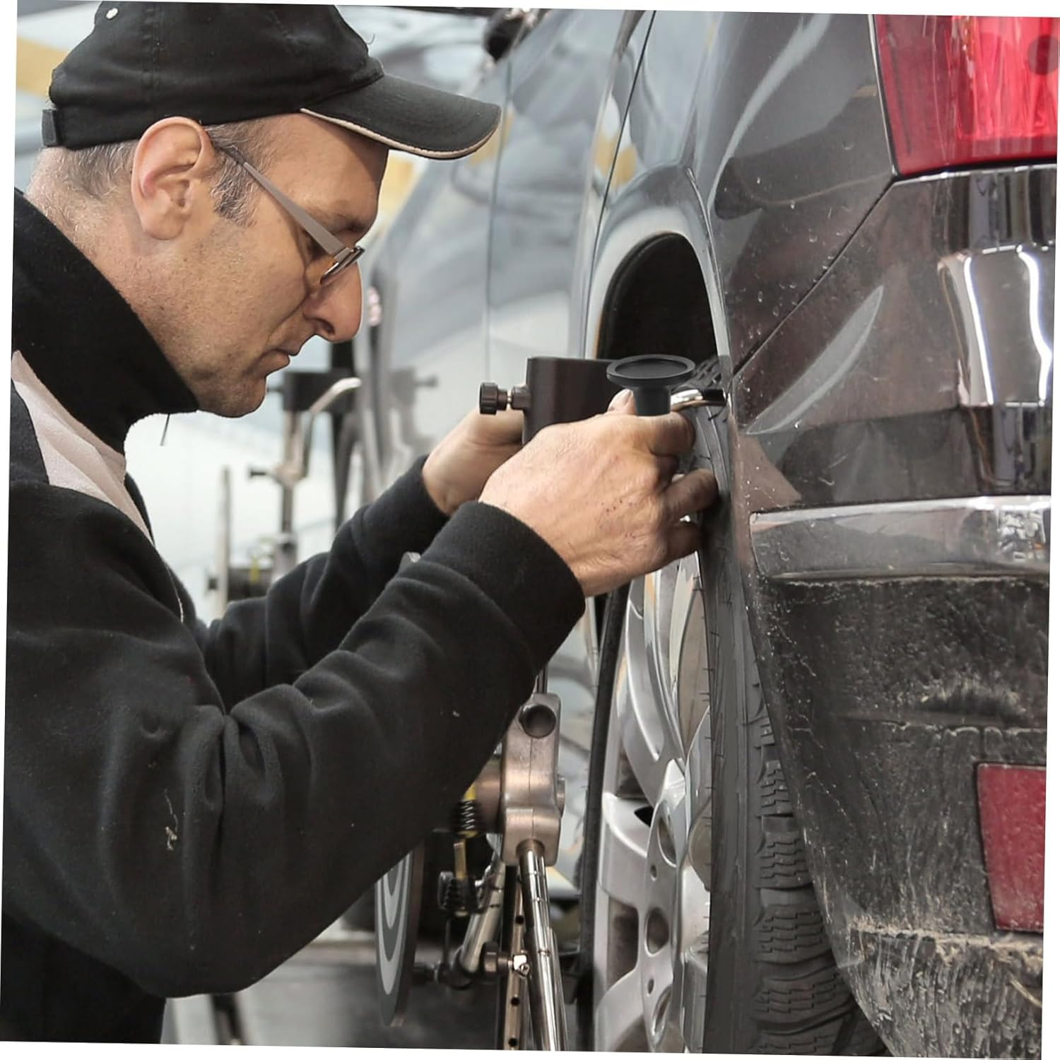 ASAKKURA 12Pcs Automotive Valve Lapper Suction Plates for Engine Valve Grinding Versatile Manual Repair Tool for Motorcycle and Automobile Maintenance image number 6