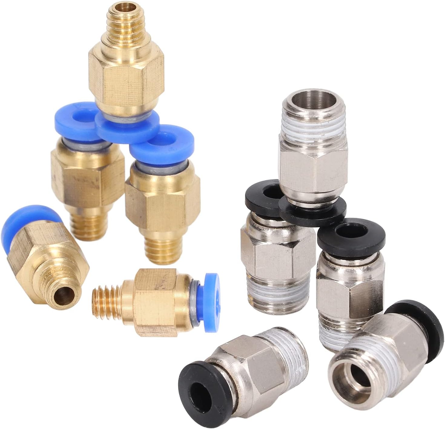 20Pcs 3D Printer Pneumatic Fitting Accessory Set Kit Air Tube Connector for Ender 3 PC4 M6 PC4 10 image number 2