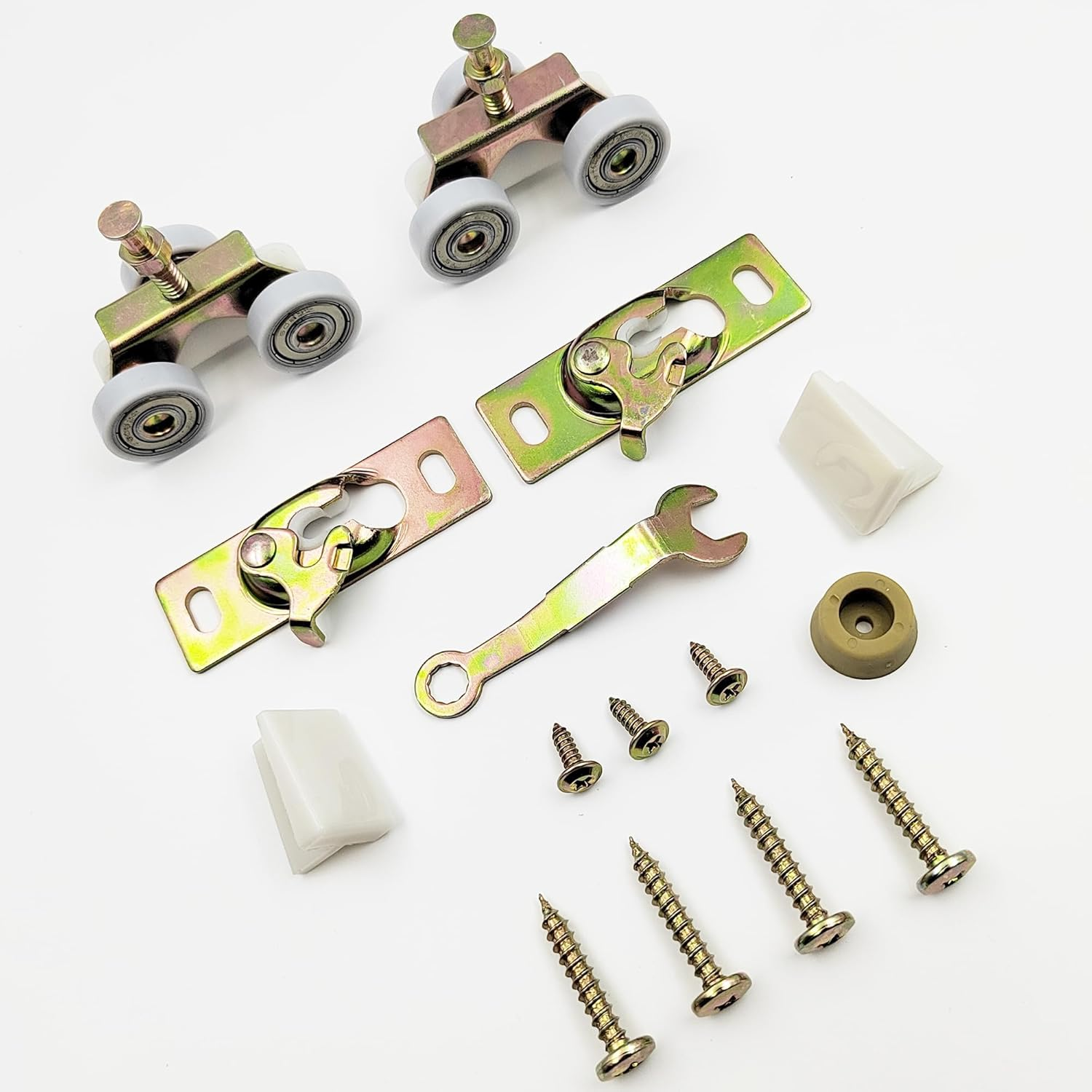 Pocket Door Commercial Grade Hanger Fits Johnson Part #1125 & Upgrades #1500 Hardware Kit, 1" Nylon Ball Bearing, 1-1/4" C.T.C, Min. 1" Thick Doors, 200Lbs Capacity image number 2