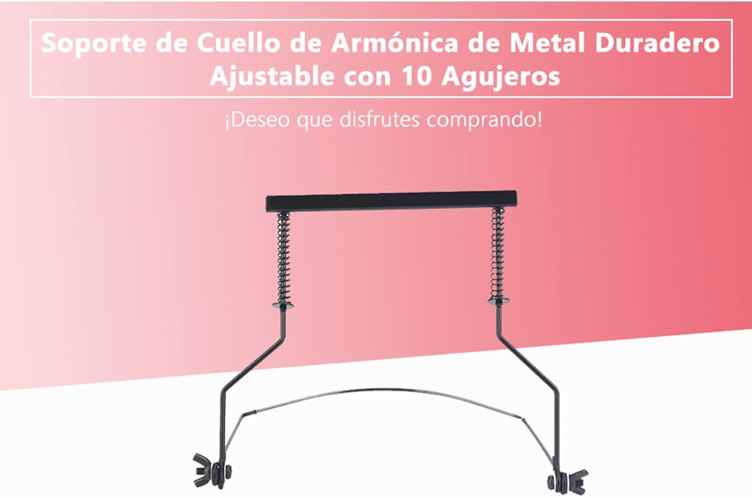 Neck Holder,Harmonicas for Adults Harmonica Set, Adjustable Metal 10 Holes Harmonica Neck Holder Rack Support Accessory for Adults Music Enthusiast