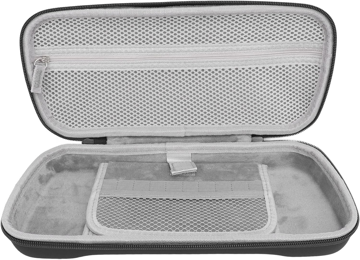 Compact Hard Protective Case, Portable Hard Shell Travel Bag with Pockets, for Rog Ally X 2024 RC72LA, for Rog Ally 2023 RC71L, for MSI Claw A1M & Other Accessories (Black)