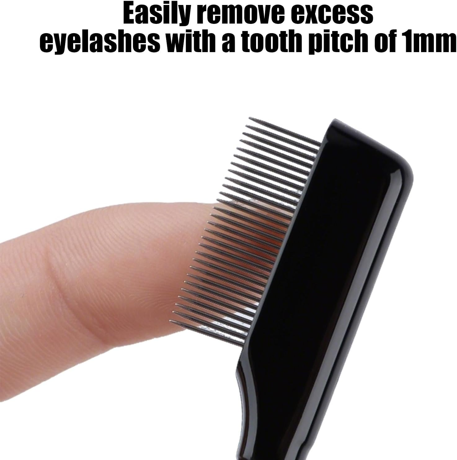 BGENHPON Metal Eyelash Comb and Separator 2 Pack Professional Eyelash Eyebrow Brush with Metal Teeth for Women Beauty Grooming Tool image number 2