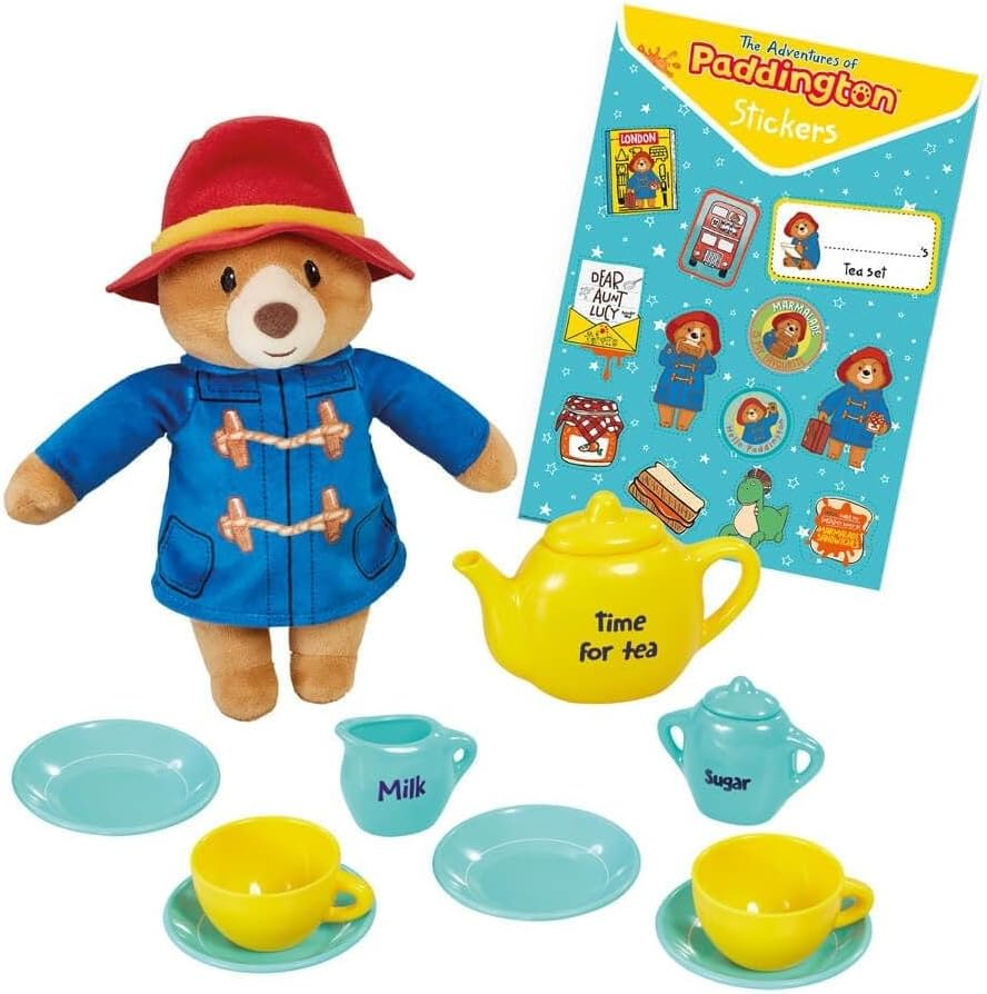 Paddington Bear Paddington TV Soft Toy & Tea Set in Suitcase image number 2
