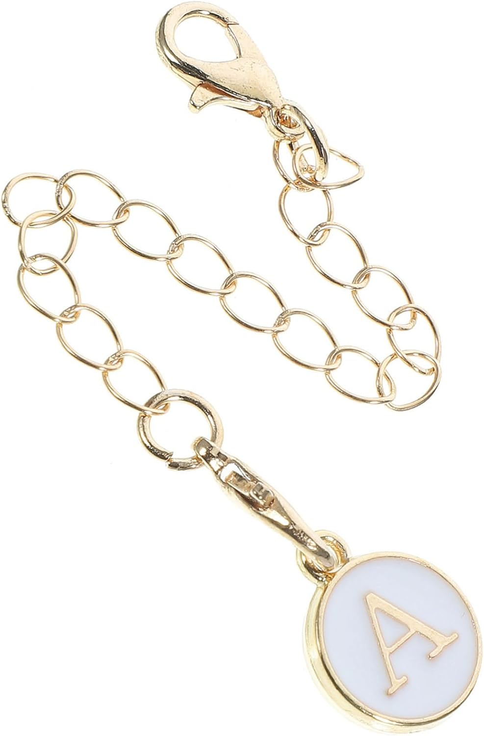 Veemoon Alloy Letter Keychain Pendant with Chain Alphabet Key Ring for Bags Back Purses Stylish Sturdy Accessory for Visibility and Everyday Use