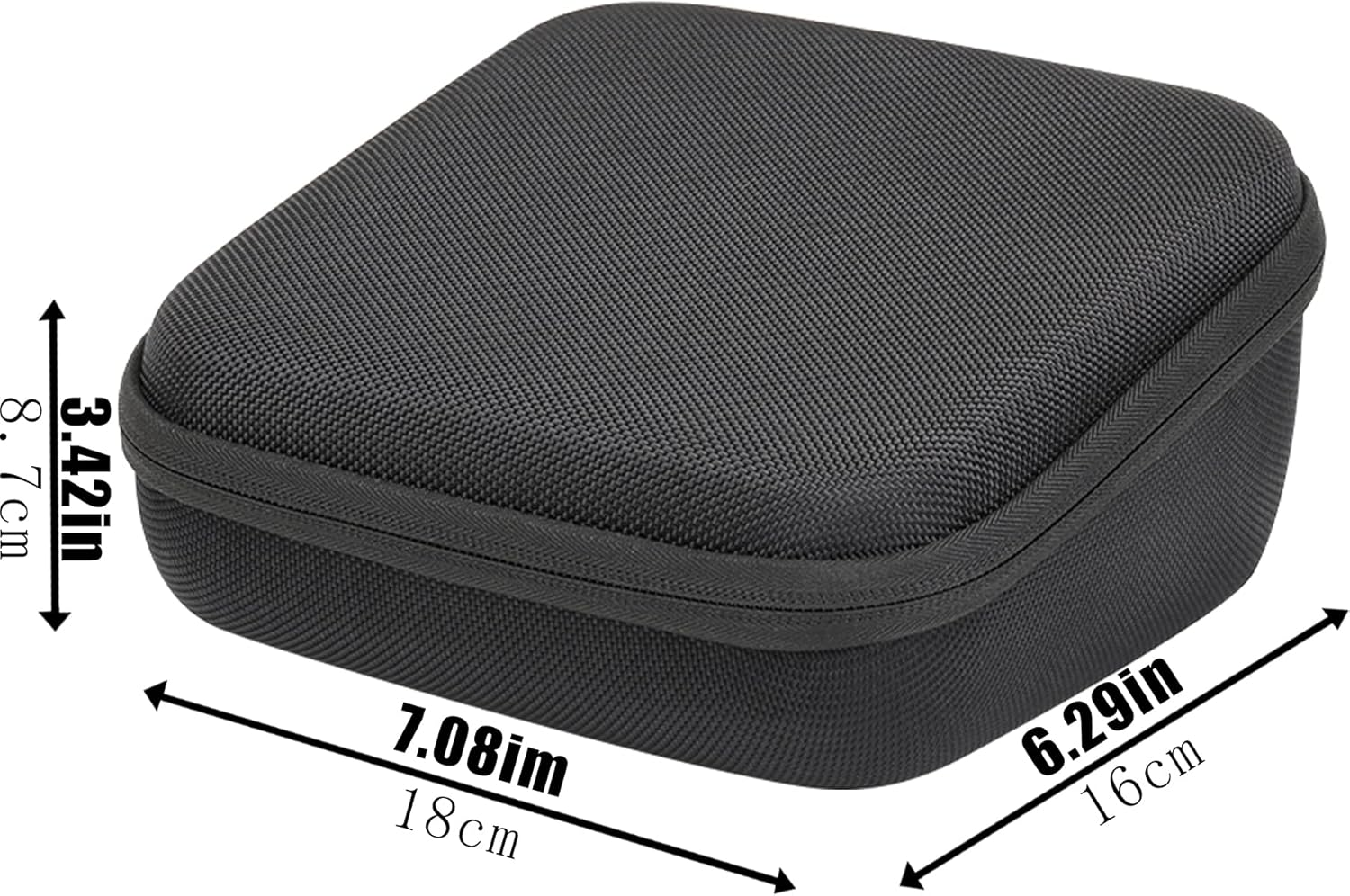 Khanka Hard Travel Case Replacement for Brother P-Touch PT-D210 PTD220 Home/Office Everyday Label Maker, Case Only (Black) image number 2