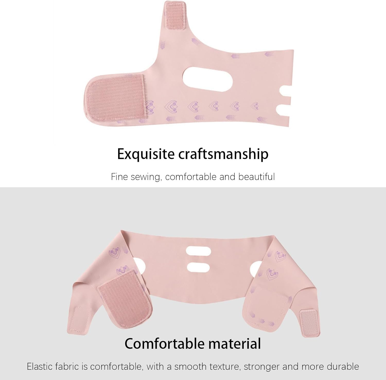 CTOUUGRS Chin Strap for Sleeping, V Line Chin Face Lifting Mask, Double Chin Reducer Eliminator for Women, Jawline Mask with Breathable Comfortable Design, Face Wrap for Overnight Skincare, Facial Slimming Device for Chin and Neck