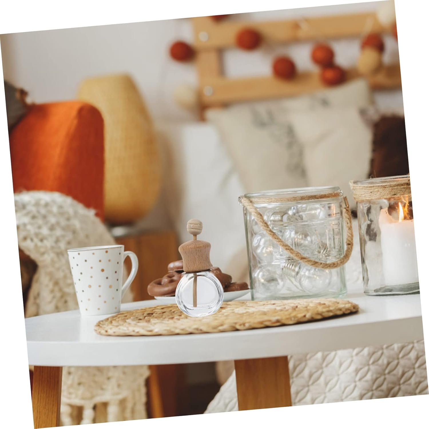 Ciieeo 3Pcs Car Fragrance Diffuser Bottle Empty Perfume Bottles for Essential Oil Diffusers image number 3