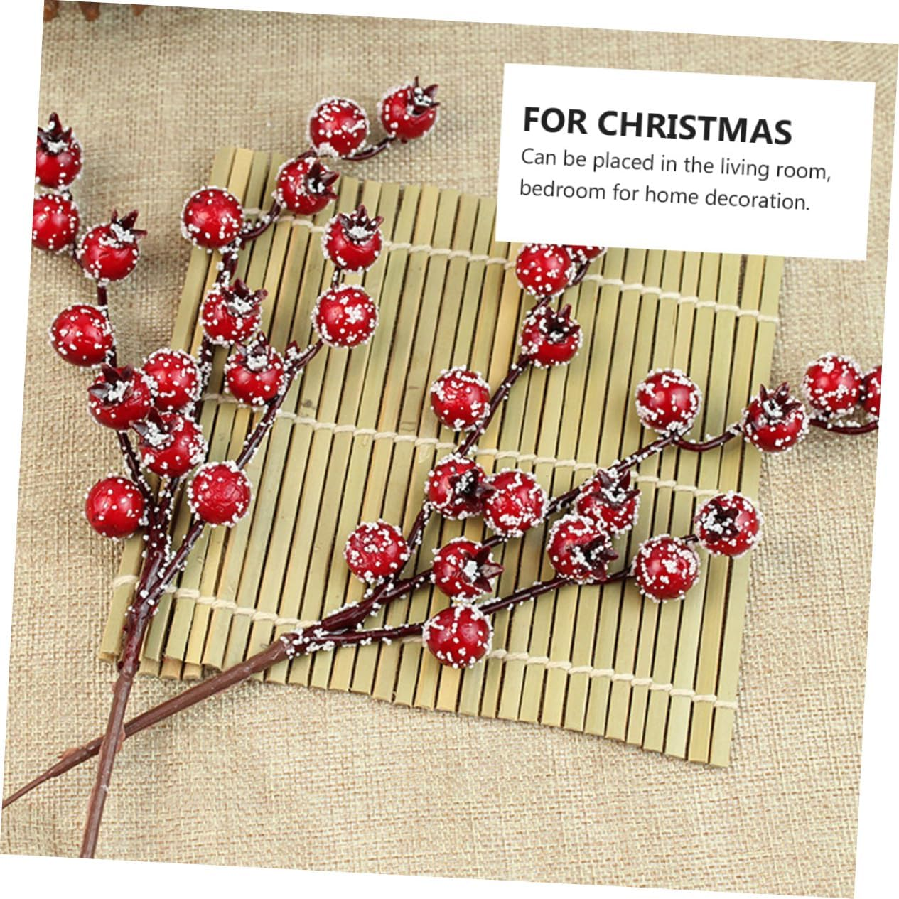 1Set Fake Pomegranate Decorations Simulated Christmas Supplies for Home Living Room and Bedroom Decor Realistic Red Lightweight and Attractive image number 5