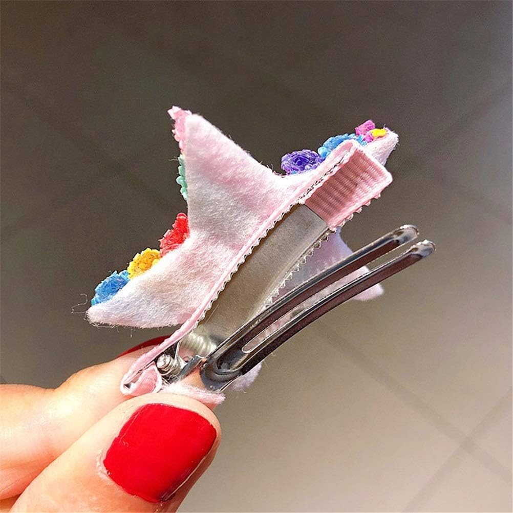 Hair Bobby Pins,Barrettes,Snap Clip,Hair Slides,Set Girls Cute Rainbow Star Flower Hairpins Children Sweet Hair Clips Barrette Hair Ornament Fashion Hair Accessories (Color : 45) (Color : 47) image number 1