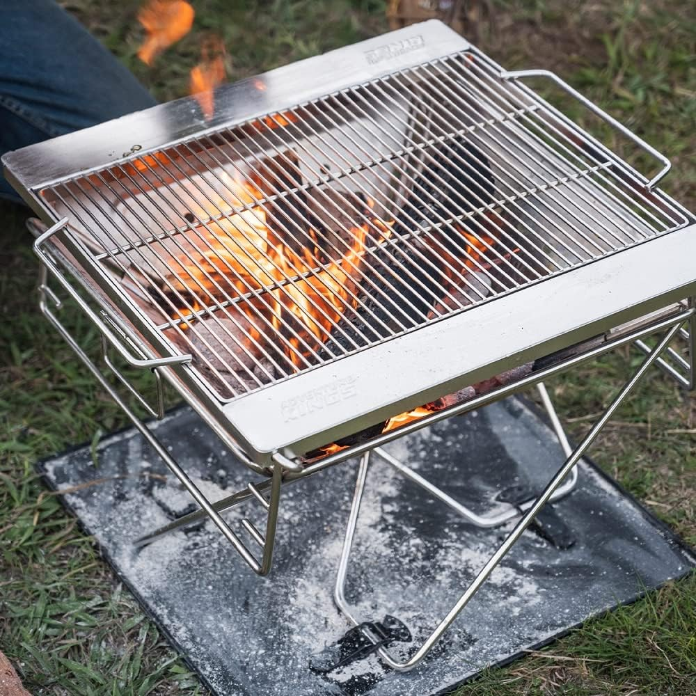 KINGS Premium Stainless Steel Firepit Grill for KINGS Stainless Steel Firepit image number 6