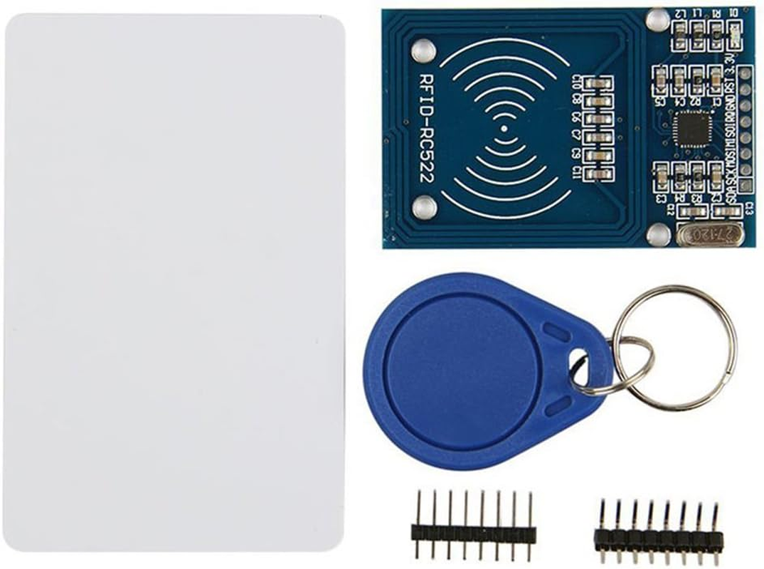 Hiletgo 3Pcs RFID Kit - Mifare RC522 RF IC Card Sensor Module + S50 Blank Card + Key Ring for Arduino Raspberry Pi image number 4
