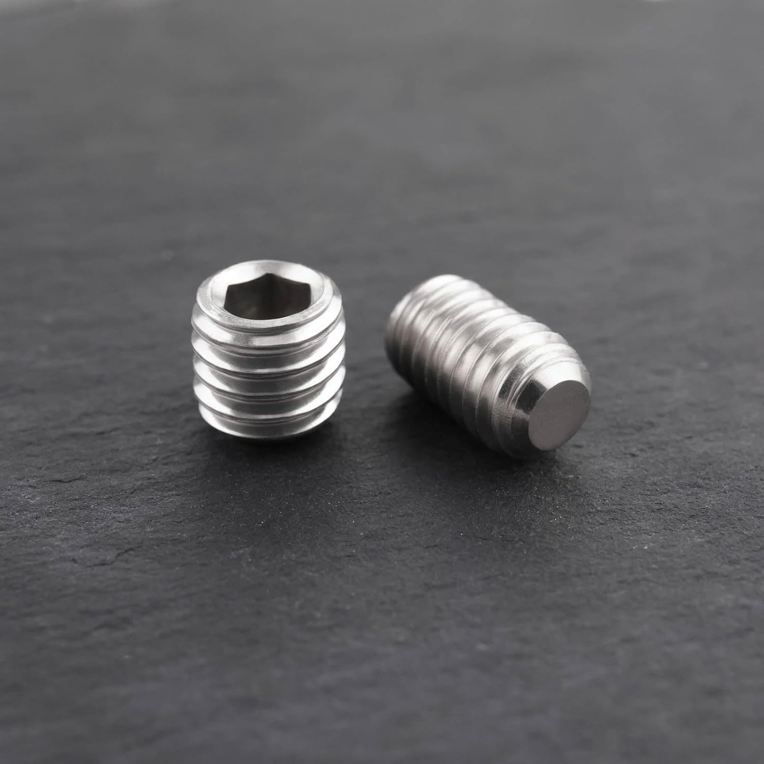 20Pcs 304 Stainless Steel Hexagon Socket Head Cap Screws Set M3 M4 M5 M6 M8 Hex Bolt for Toilet Roll Holder Grub Screws Silver image number 1