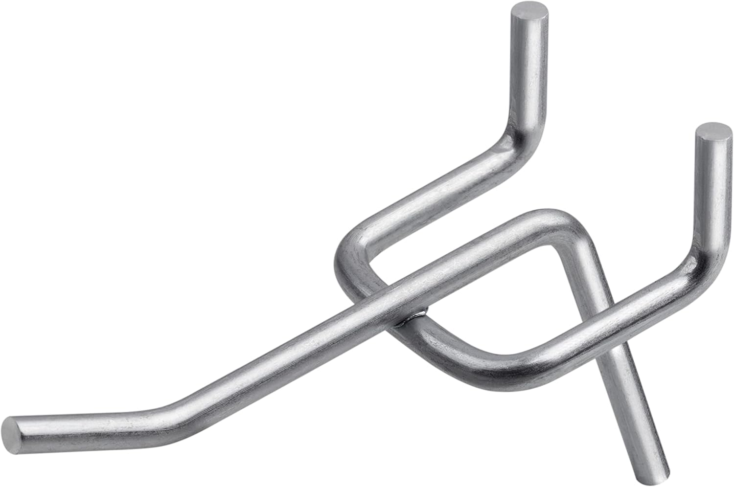 Meister Perforated Wall Hooks - Practical Set of 30-60 X 38 X 30 Mm - 2 Kg Load Capacity - 25 Mm Prong Spacing - Made of Metal/Metal Hooks for Tool Wall/Tool Holder/Pegboard / 9079710