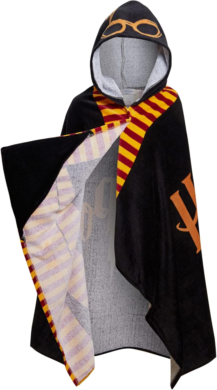 Harry Potter Hooded Towel 100% Cotton Kids Poncho Hogwarts Boys Girls Bathtowel Beach Toweling Swimming Wrap Changing Cover Up
