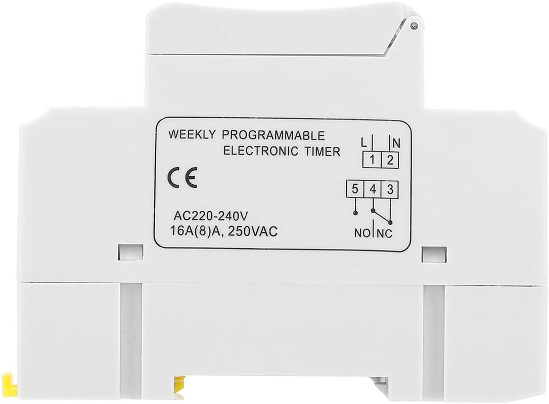 Programmable Timer Switch, THC15A 220-240VAC 16A DIN Rail Digital Programmable Timer Switch for Automatic Equipment image number 3