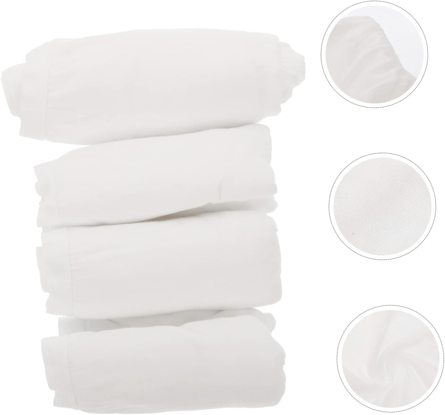 BESTYASH 4Pcs Disposable Maternity Underwear for Postpartum Women Supple Cotton Material Portable Briefs for Home Use XXL White image number 2