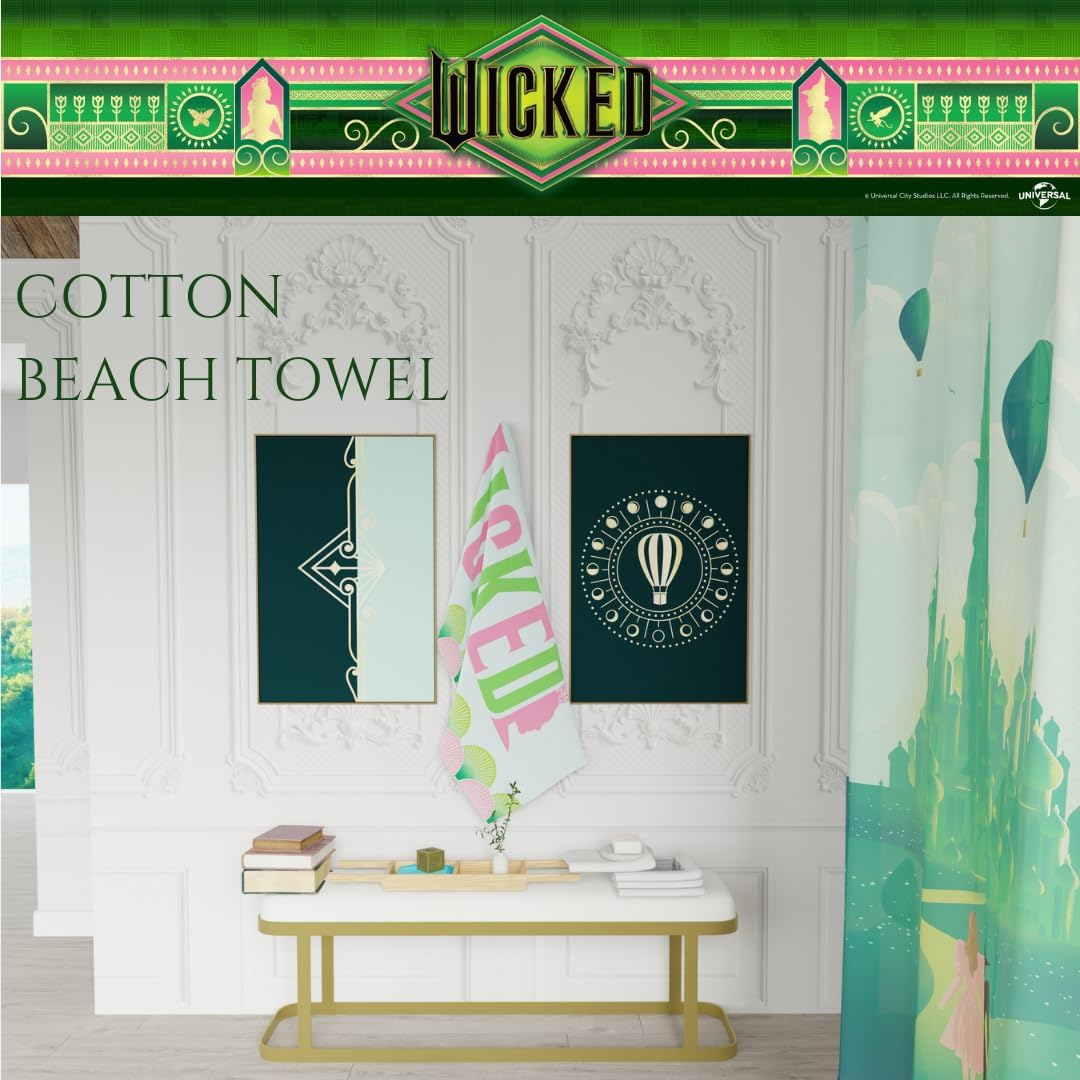 Franco Collectibles Wicked Super Soft Cotton Bath/Pool/Beach Towel, 60 in X 30 In, (Official Licensed Product) image number 5