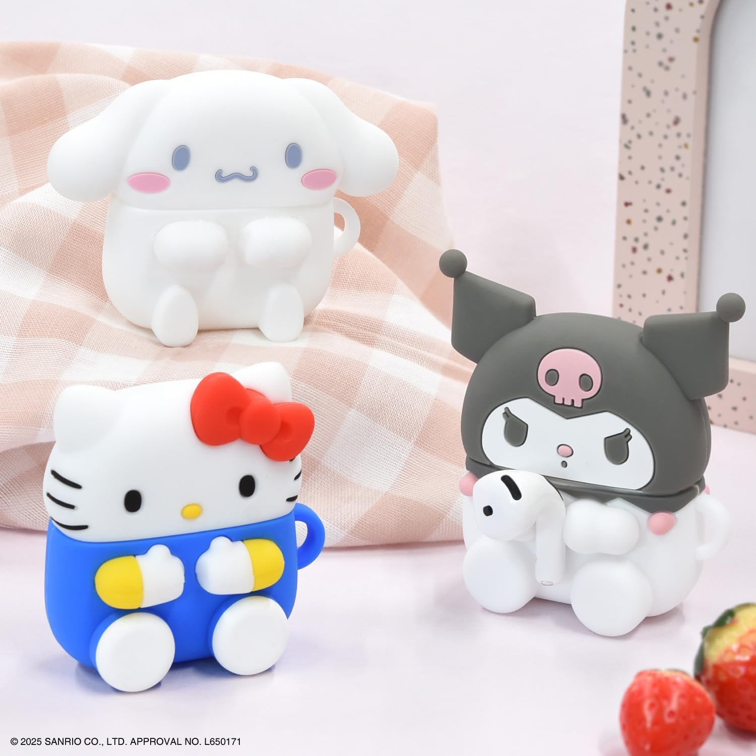 Gourmandies SANG-496KT Silicone Case for Sanrio Characters Airpods 4 Hello Kitty image number 2