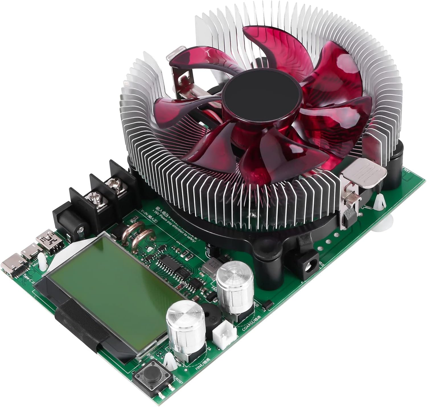 Electronic Load Tester 150W 20A Resistor Adjustable Constant Current Battery Capacity Tester Resistance Power Tester image number 4