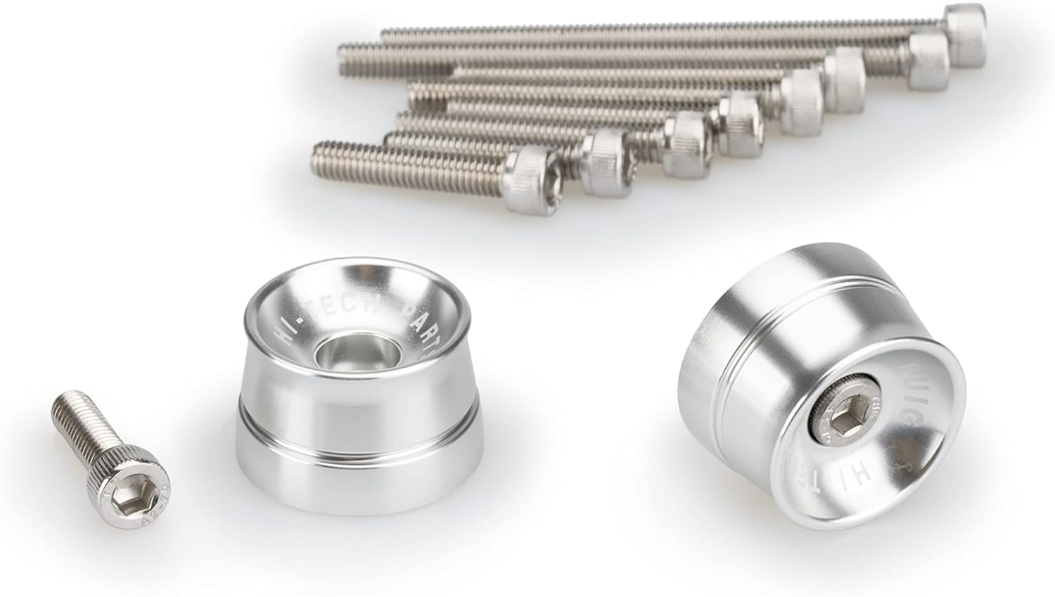 Puig 21030P Speed Model Bar Ends for Suzuki/Yamaha Silver