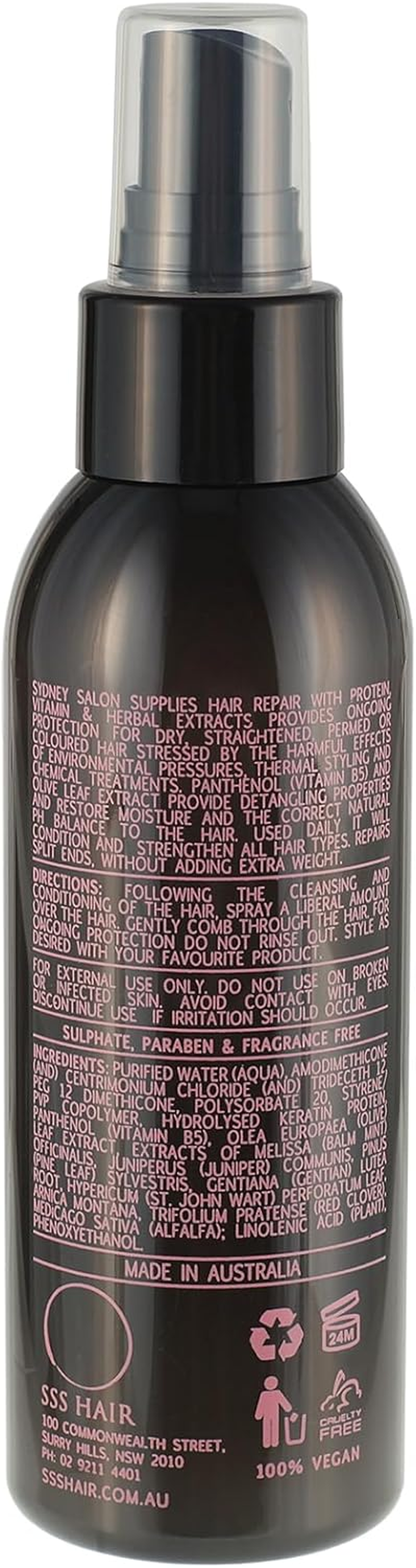 SSS Vegan Hair Repair | Leave in Conditioner Spray 125Ml image number 1