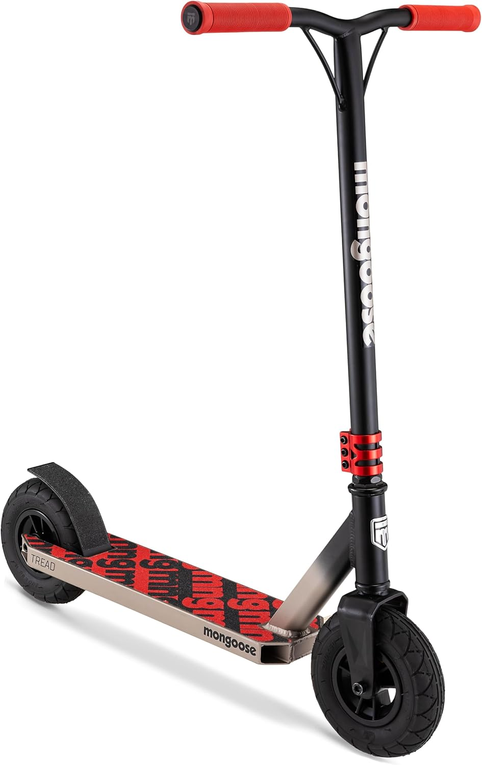 Mongoose Tread Kids and Adult Freestyle Dirt Scooter, 200Mm Big Air Filled Tires, Great for Dirt and Gravel, Ages 8 Years and Up, Max Rider Weight 220 Pounds image number 4