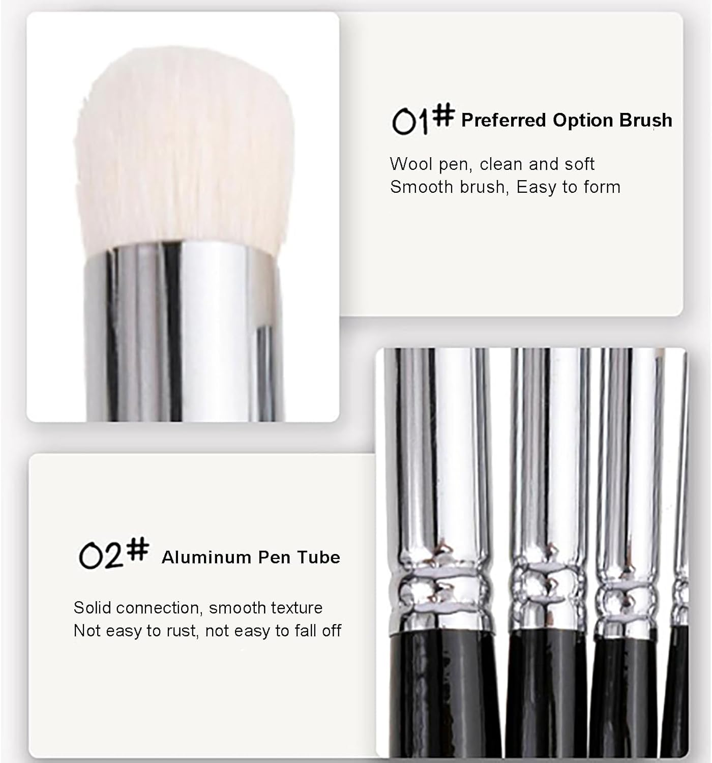 6Pcs Miniature Paint Brushes Drybrush Micro Detail Paint Brush Set, Small Fine Detail Brushes for Acrylic, Watercolors & Paint by Number, Figurine image number 2