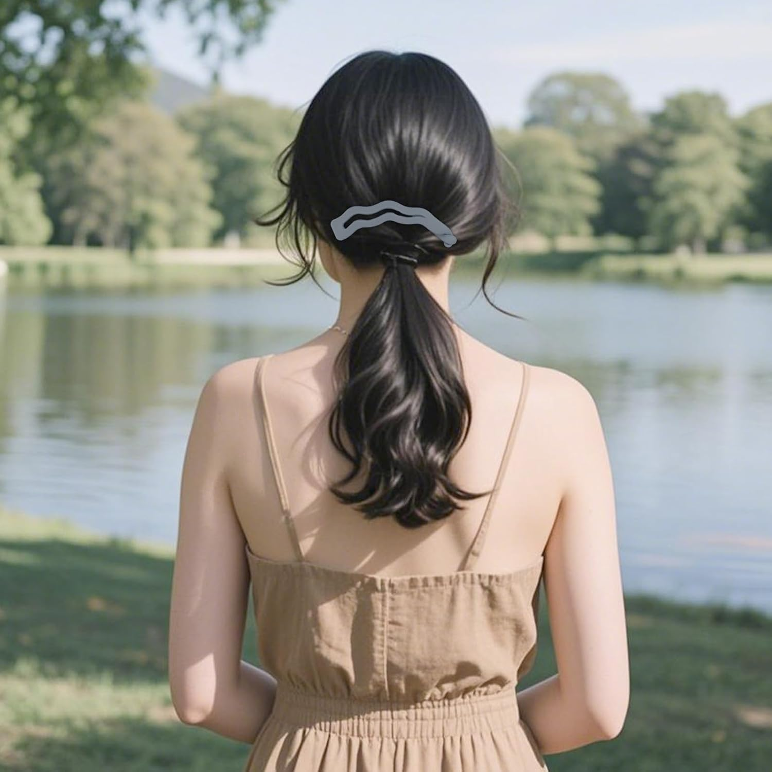 Bumlofa Multicoloured Banana Clip Hair Clips &ndash; Flexible for Various Hairstyles & Outfits image number 6