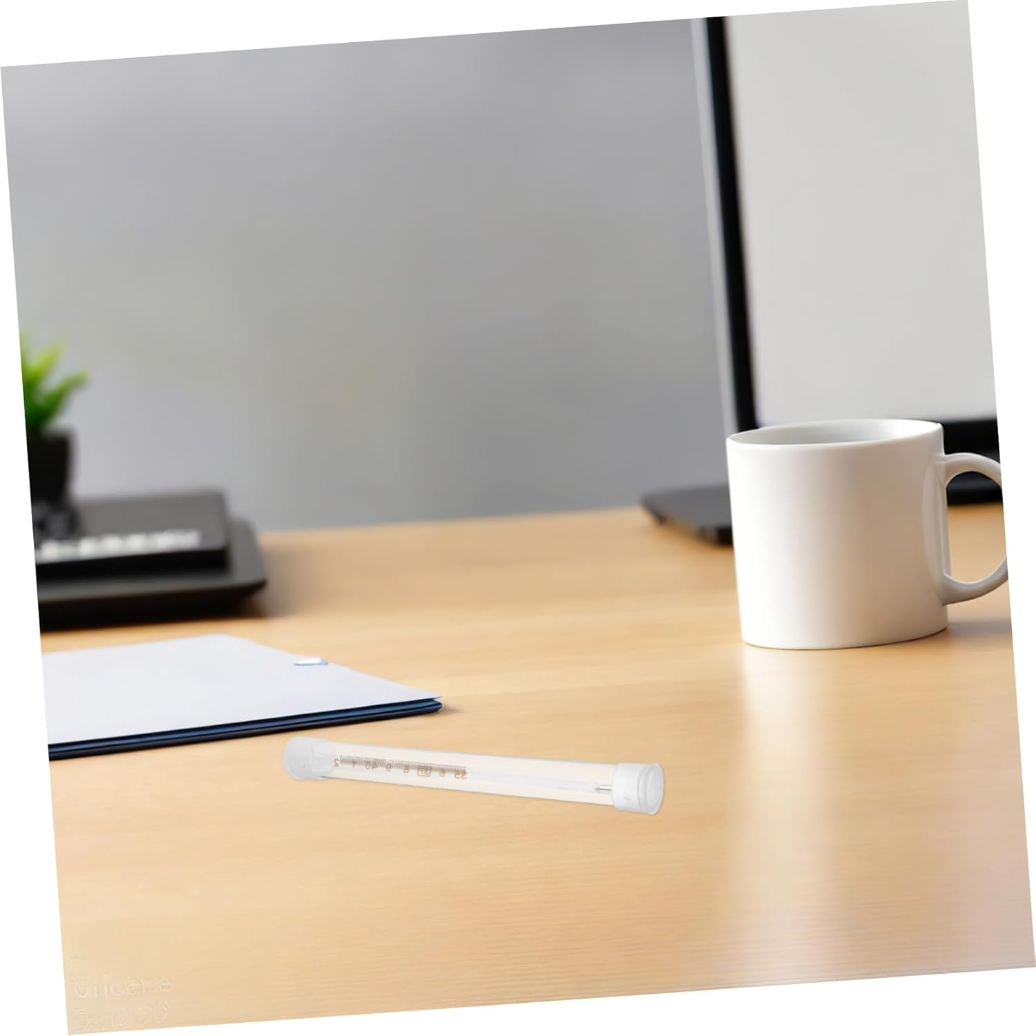 Alipis 10Pcs Thermometer Protection Box Transparent Plastic Case Portable Lightweight Storage Tube for Safe Travel and Home Office Use image number 1