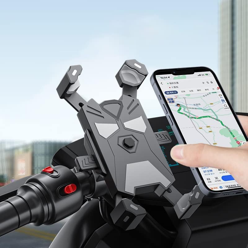 Bike Phone Holder Universal Premium Bike Phone Mout anti Shake 360 Rotation Adjustable Bicycle Motorcycle Phone Holder for Handlebars Compatible with Screen Size from 4.7" to 7.2" Phone image number 2